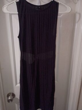 Volcom Black Textured Sleeveless Dress